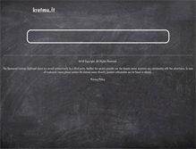 Tablet Screenshot of kretmu.lt